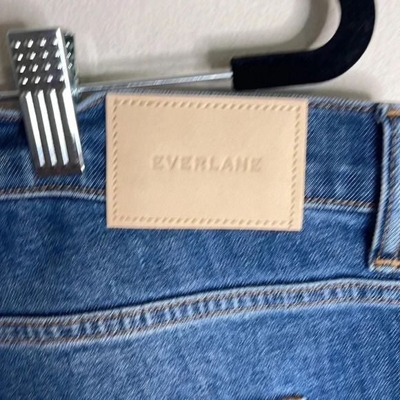 NWT Everlane The Cheeky Jean High Rise Raw Edge Size 34 - Picture 7 of 9